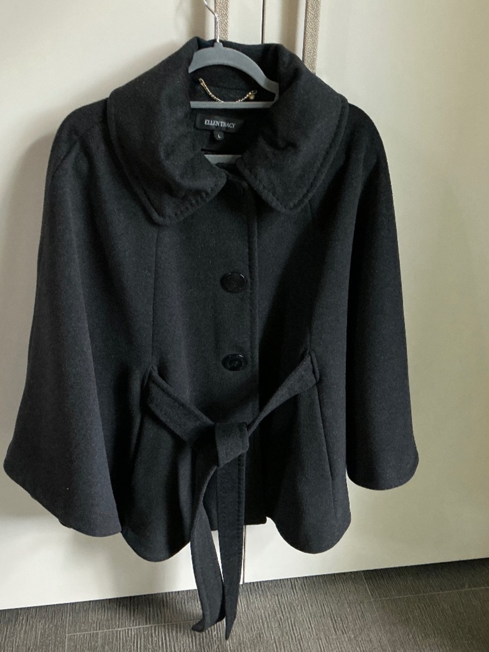 Ellen Tracy Wool Cape